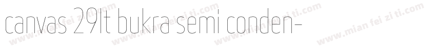 canvas 29lt bukra semi conden字体转换